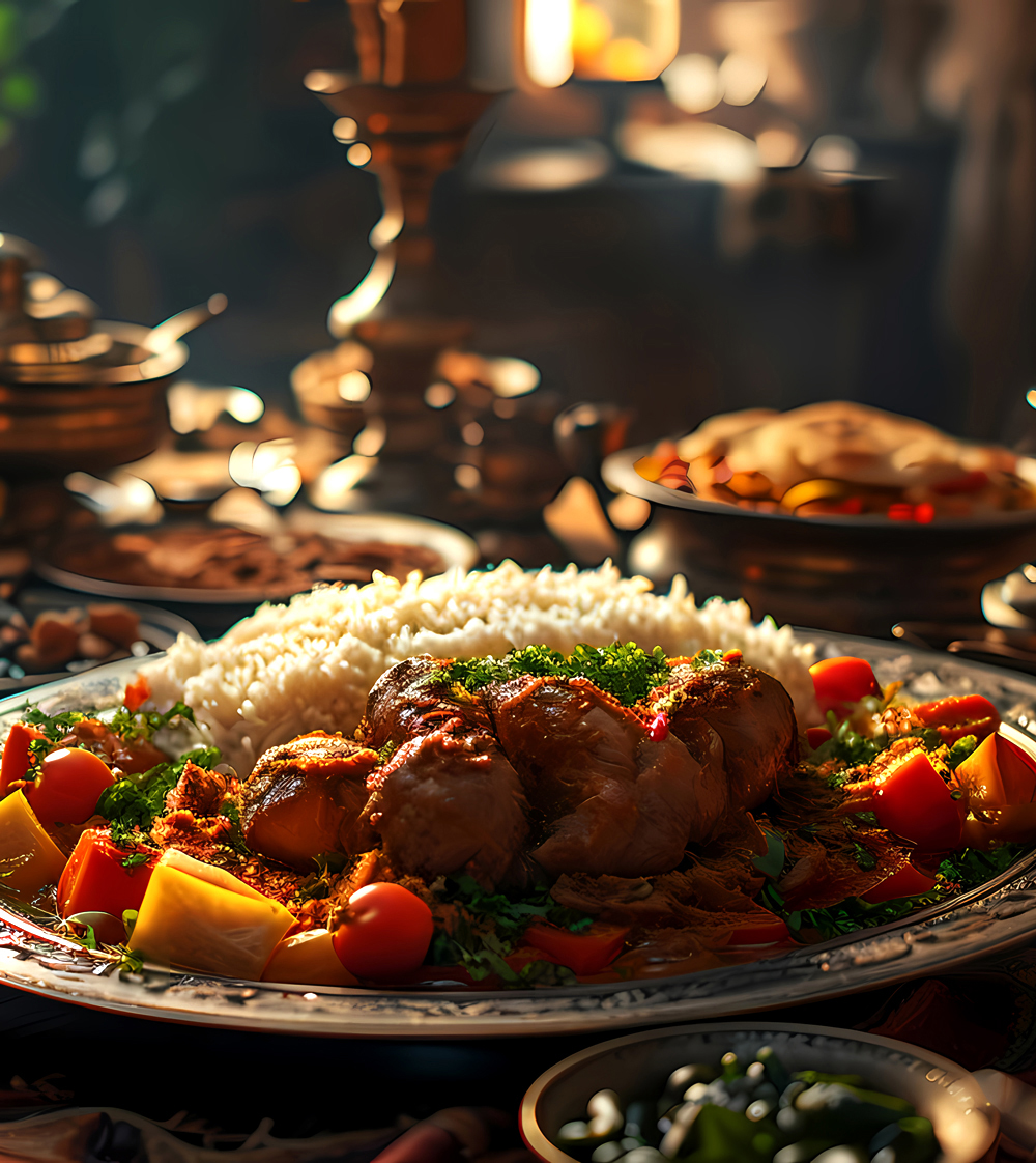 Gharana Restaurant in Dubai Menu Review Chicken Tikka & Rice